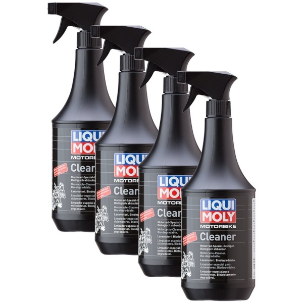 Set 4 Buc Liqui Moly Solutie Curatat Si Intretinere Moto 1L 1509